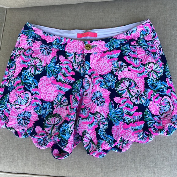 Lilly Pulitzer Buttercup knit shorts “Oyster Bay Navy..." - sz 4 - NWT - Picture 9 of 11